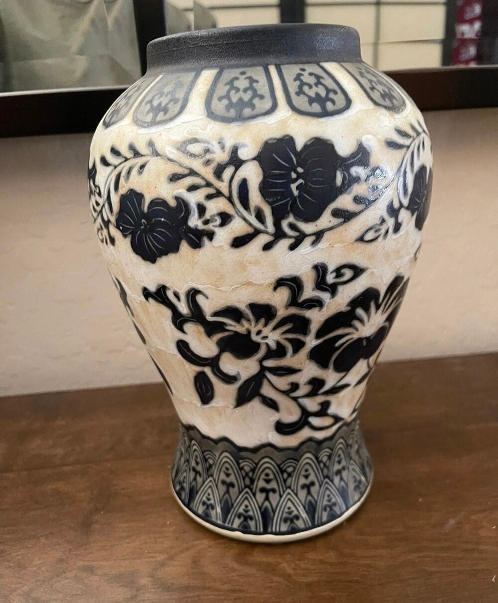 Vase signature home collection beautiful 9-1/4”